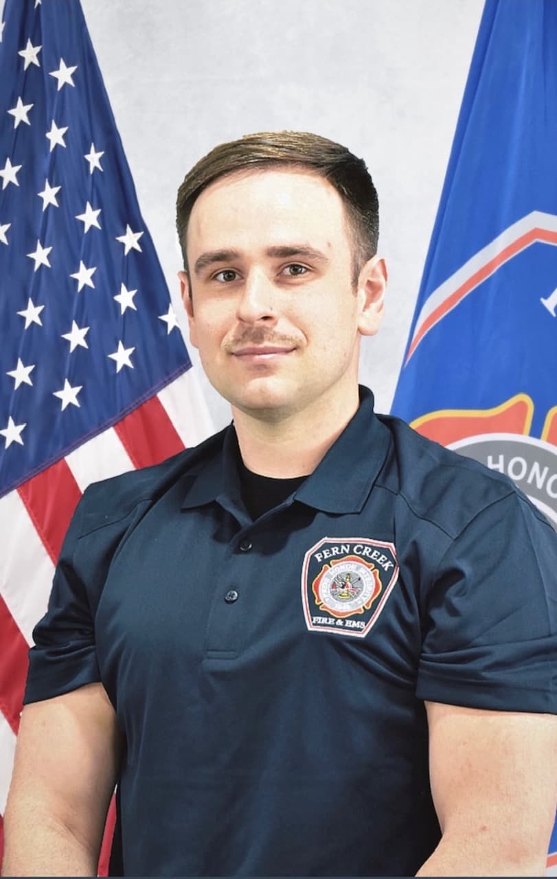 Vincent Burburan in Fern Creek Fire & EMS uniform